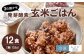 レンジ対応！3日寝かせ発芽酵素玄米ごはん(ひとめぼれ) 12食分