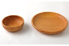 スギ材 の パスタ皿 と サラダボウル セット 100％天然オイル仕上げ 杉 食器 ボウル 器  お皿 セット