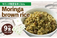 MorinGa brown rice(モリンガ発芽玄米ご飯) 125g×9食 合計約1.1kg 発芽 玄米 機能性表示食品 GABA