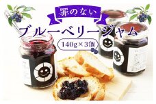 罪のない ブルーベリージャム 420g (140g×3個) 大分県産 ジャム ギルトフリー 砂糖不使用 凝固剤不使用 保存料不使用