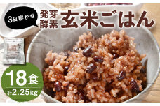 【常温】3日寝かせ発芽酵素 玄米ごはん 18食 セット （125g×18食） 玄米 ごはん