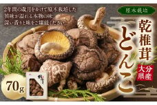 大分県産 乾 椎茸 どんこ 70g  原木 乾椎茸 きのこ