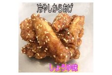 大分からあげ味楽(みらく)の冷やしからあげ（しょうゆ味160g×3パック） からあげ から揚げ 冷凍 手羽中 甘辛い しょうゆだれ おつまみ おかず ビール ご飯 小腹 おやつ 解凍 半解凍 温め禁止 大分 氷唐揚げ 手羽中唐揚げ 柔らかい 食べやすい サイズ 食品 冷凍保存
