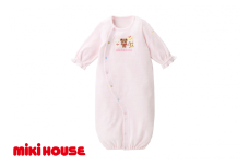 ミキハウス 無撚糸パイルツーウェイオール ( ピンク ) ミキハウス ベビー服 ベビー用品 ベビーグッズ ベビー 赤ちゃん 新生児 無撚糸 パイル 綿100% やわらかい ふわふわ 吸水性 ソフト 出産準備 出産祝い 刺繍 ツーウェイオール ツーウェイドレス カバーオール 通年着用 オールシーズン 刺繍 動きやすい 肌触り ピンク