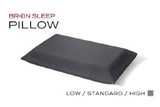 ブレインスリープ ピロー STANDARD ( 9グラデーション )＋ カバー ( オーガニック ) ストーングレー / 枕 まくら 寝具 安眠 快眠 洗える 通気性 サステナブル