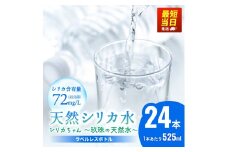 天然 シリカ 水 525ml × 24本 ＜シリカちゃん〜玖珠の天然水〜＞ ラベルレス 天然水 シリカ水 ミネラルウォーター 大分県 国産 天然シリカ 水 シリカ水 ミネラルウォーター 国産 保存可能 水 ペットボトル 長期保存水 備蓄水 備蓄用 非常災害備蓄用 災害 避難用品 防災 SDGs
