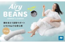 Airy BEANS［WHITE］ 腕まくら クッション デスクワーク 姿勢サポート 水洗いOK