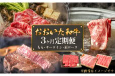 おおいた和牛 3ヶ月定期便（サーロイン・モモ・肩ロース） 豊後牛 黒毛和牛