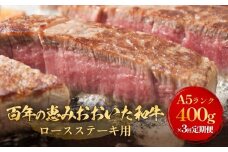 「百年の恵み おおいた和牛 」A5 ロースステーキ用 200g × 2枚 × 3ヶ月 定期便 おおいた和牛 ロースステーキ A5等級 黒毛和牛 大分県産 牛肉 高級肉 霜降り 和牛ステーキ 風味豊か 脂質 種雄牛 血統 高評価 冷凍