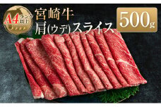 ◆宮崎牛肩(ウデ)スライス(500g1パック)