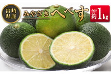 ◆みやざきへべす 約1kg 宮崎県産