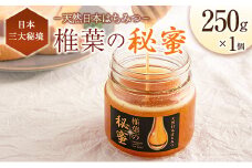 宮崎県産 はちみつ 「椎葉の秘蜜」 大 250g瓶 1個
