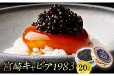 宮崎キャビア1983 (20g) 国産キャビア キャビア きゃびあ 高級 ギフト 卵 本格熟成キャビア 缶 キャビアマイスター 伊勢志摩サミット 贈答 贈り物 プレゼント 贈答用 化粧箱入り 化粧箱 珍味 世界三大珍味 三大珍味 水産品 水産物 魚卵 魚介 魚介類 記念日 お祝い 内祝い 国産 グルメ プレゼント お取り寄せ 人気 おすすめ 記念日 宮崎県 宮崎市 _M017-027_01