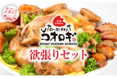 宮崎チキン ローストチキンコオロギ　欲張りセット（丸焼き700ｇ以上、モモ身２本、羽身2本、手羽先10本、ネック1本）_M150-004