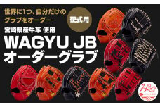 宮崎県産牛革使用 WAGYU JB硬式用オーダーグラブ_M147-001_01
