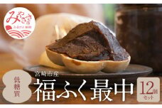 宮崎市産　低糖質福ふく最中12個セット（瓶入りあんこ200g×2個・最中の皮×24枚）_M171-002_01