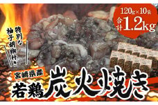  宮崎の名店「小料理ひゅう」県産若鶏炭火焼き冷凍パック 120g×10袋 | 鶏肉 肉 お肉 炭火焼き 若鶏 宮崎県産 宮崎 国産 パック 小分け おつまみ つまみ おかず お弁当 グルメ ご当地 ご当地グルメ 特産品 簡単調理 レンジ 湯煎 BBQ キャンプ |_M210-001_01