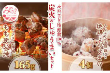 みやざき地頭鶏 炭火&しゅうまい セット(もも炭火焼165g/しゅうまい×4)_M198-005