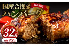 国産合挽きハンバーグ32個 ハンバーグ 人気 惣菜 お惣菜 小分け おすすめ 肉 豚 牛 合挽 豚肉 牛肉 お肉 ミヤチク 32個 100g 簡単 おかず 冷凍 お弁当 ジューシー 合い挽き 合挽肉 加工品 国産 国産合挽 国産合挽肉 宮崎県 宮崎市 宮崎 _M132-018_02