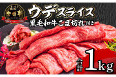 宮崎牛ウデスライス400g×2 宮崎県産黒毛和牛こま切れ100g×2_M132-023