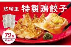 悠瑠里特製鶏餃子72個【宮崎市は餃子購入頻度ランキング ２年連続第１位_M293-003