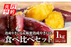 《2025年発送先行予約》熟成やきいも＆極蜜熟成やきいもの食べ比べセット1kg_M086-010