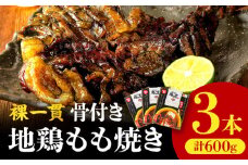 裸一貫　骨付き地鶏もも焼き3本セット_M313-001