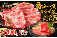 宮崎牛霜降りすきしゃぶ 300g×2_M332-003