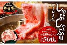 宮崎牛サーロイン2mmスライスしゃぶしゃぶ用 合計500g_M199-008