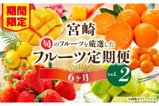 《2026年発送先行予約》【期間・数量限定】旬のフルーツ6ヶ月定期便vol.2_M348-T004