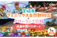宮崎市フェニックス自然動物園＆フローランテ宮崎共通年間パスポート（小人）_M353-003-01