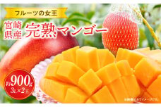 《2025年発送》【期間・数量限定】宮崎県産 完熟マンゴー 3Lサイズ×2玉_M344-010-02