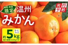 《2025年発送先行予約》【期間・数量限定】温州みかん5kg(傷み補償分200g付き)_M249-001-01