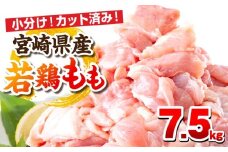 【10月発送予定】宮崎県産若鶏 もも肉 7.5kg(250g×30パック)_M146-008_03_oct