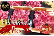 宮崎牛切り落とし1kg_MJ-7702_(都城市) 牛肉 宮崎牛切り落とし肉(200g×5パック) 冷凍・小分けパック 切落とし肉 A4ランク