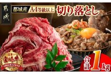 宮崎牛切り落とし1kg_MJ-7702_(都城市) 牛肉 宮崎牛切り落とし肉(200g×5パック) 冷凍・小分けパック 切落とし肉 A4ランク