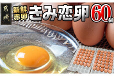 新鮮赤卵「きみ恋卵」60個_AA-2911_(都城市) 赤玉子 Mサイズ 60個 きみ恋卵 冷蔵 チルド 赤たまご 河中農園 取れたて新鮮たまご タマゴ たまご 鶏卵 お菓子作りにも最適