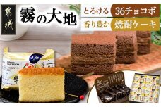 霧の大地セット(36チョコボ・焼酎ケーキ)_MJ-D804_(都城市) お菓子 36チョコボ(48g)×5個・焼酎ケーキ(44g)×8個 スイーツセット 和洋菓子セット 銘菓 さんろくチョコボ お菓子の南香