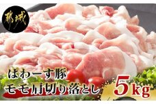 「ぱわーす豚」モモ肩切り落とし5kg_18-6404_(都城市) 都城産 豚肉 豚モモ肩切落とし肉(250g×20パック) 計5キロ ブランドポーク  真空パック 小分け