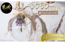 【お届け日を選べる♪】バルーンフラワー_AC-I301-D_(都城市) ドライフラワー フラワーバルーン 吊るし型 メッセージ入り 記念日 贈り物 プレゼント