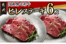 【国産黒毛和牛】ヒレステーキセット 100g×6枚_AG-E902_(都城市) 国産黒毛和牛 ヒレ ステーキ 牛ヒレ 冷凍配送