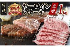 宮崎牛サーロインステーキ200g×5枚_AE-8904_(都城市) 牛 サーロインステーキ 計1キロ ステーキ カット肉 トップブランド 旨味 真空 牛肉 肉 宮崎牛 真空 サーロイン ステーキ 個包装