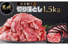 【黒毛和牛】切り落とし1.5kg(250g×6パック)_MJ-I903_(都城市) 牛肉 国産 黒毛和牛 外モモ ウデ マル バラ モモ ブリスケ 切り落とし 部位ミックス 250g 6パック 小分け 牛肉 炒め物  ブリスケ 