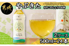 【みやこのじょうのお茶】やぶきた500ml×24本(2ケース)_AD-I501_(都城市) お茶 ペットボトル 500ml 24本 2ケース