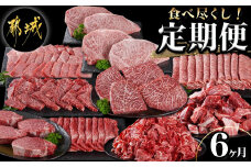 黒毛和牛を知り尽くす!食べ尽くし6ヶ月定期便_TAI6-4201_(都城市) 国産 黒毛和牛 和牛 サーロインステーキ モモスライス 小間切り落とし 角切り煮込み用 霜降りカルビ 赤身カルビ ローススライス ヒレステーキ 定期便