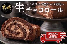 ベネズエラ産チョコ使用～とろけるような『生チョコロール』♪≪みやこんじょ特急便≫_AA-C212-Q_(都城市) スイーツ ケーキ 生チョコロール 16cm 1本