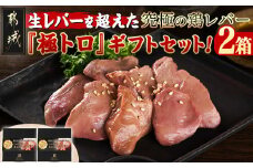 生レバーを超えた究極の鶏レバー『極トロ』ギフトセット!_LG-L101_(都城市) 南九州産 鶏レバー 低温調理 とろっ トロける食感 朝びきレバー タレ付き 