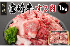 宮崎牛のすじ肉1kg (500g×2パック)_AO-7703_(都城市) 宮崎牛 すじ肉 1kg 500g 2パック 真空 カレー ビーフシチュー 肉じゃが 牛丼 煮込み料理