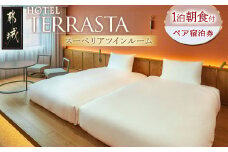 【HOTEL TERRASTA】スーペリアツインルーム≪1泊朝食付 宿泊券2名様分≫_74-K501_(都城市) ホテル テラスタ スーペリアツインルーム 1泊朝食付 2名様分