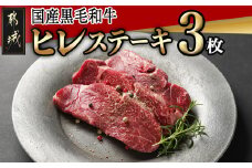 【国産黒毛和牛】ヒレステーキセット100g×3枚_19-E901_(都城市) 黒毛和牛 ヒレステーキ 100g×3枚